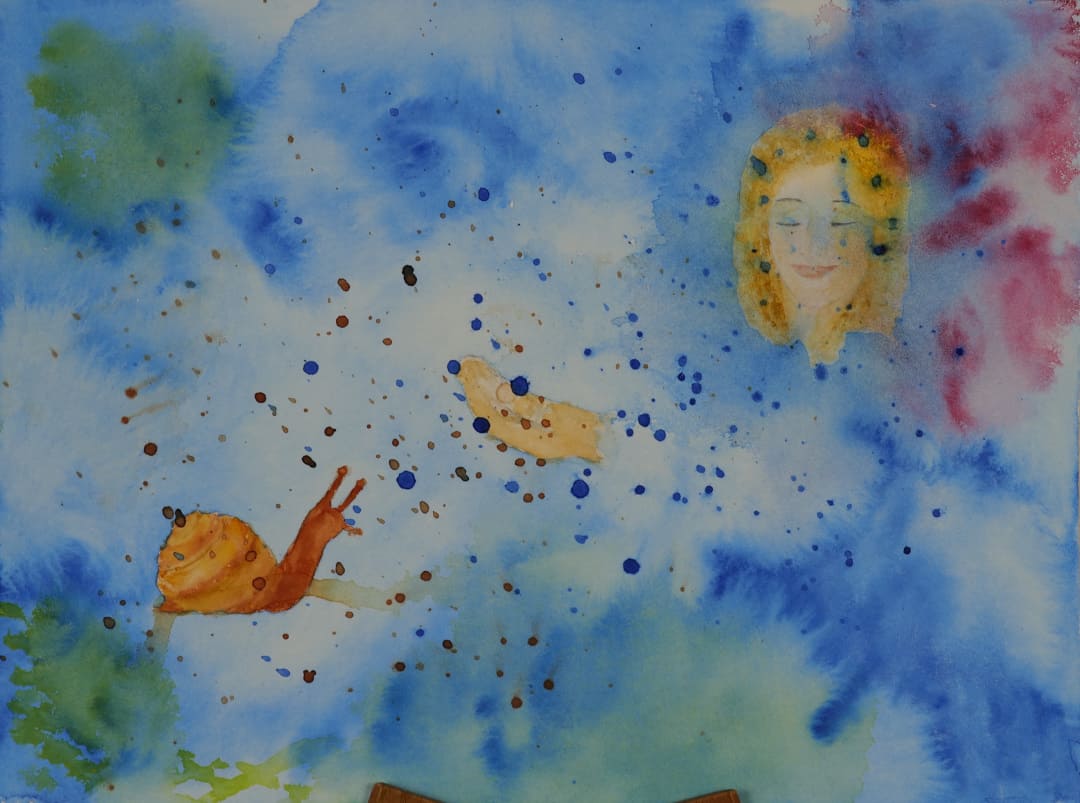 Geduld Wenn es mal wieder länger dauert - Gelassenheit und Vertrauen - Aquarell
