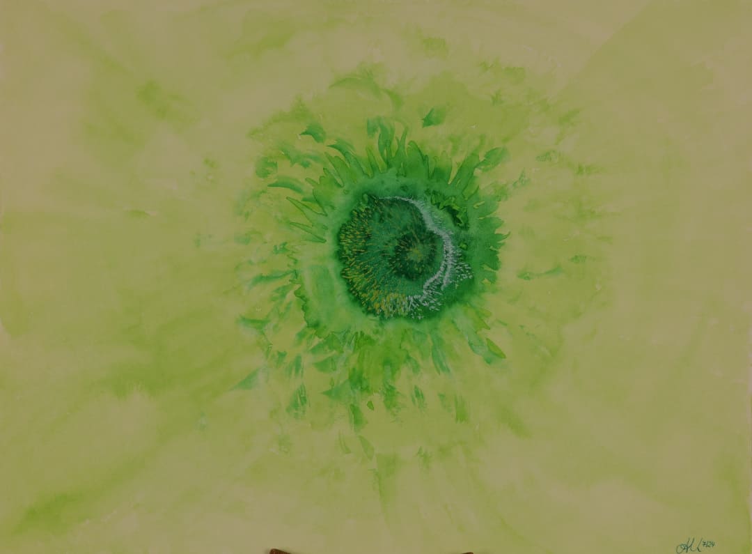 Knospe Grüne Knospe Wachstum Neubeginn - Aquarell