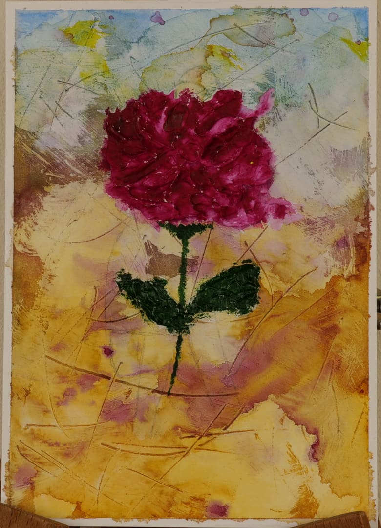 Rose Postkarte Rose Postkarte