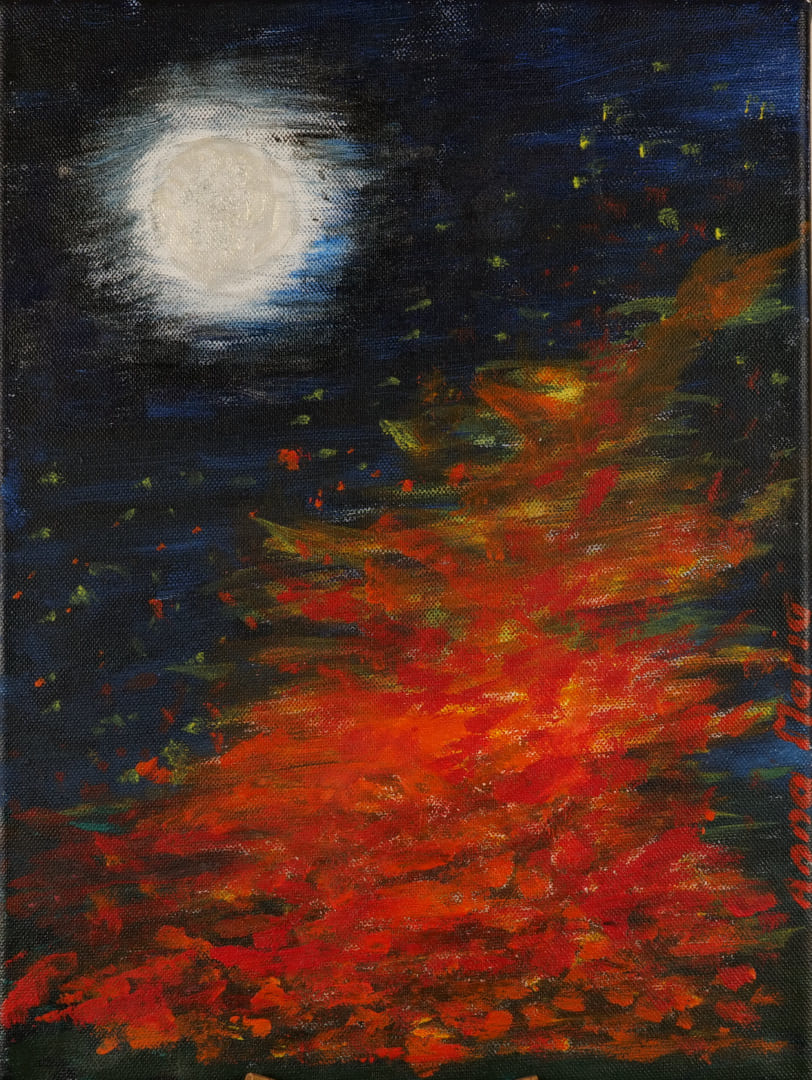Walpurgisnacht Acryl - Johannifeuer